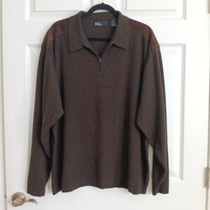 Vintage Marc Edwards men's quarter-zip sweater XL